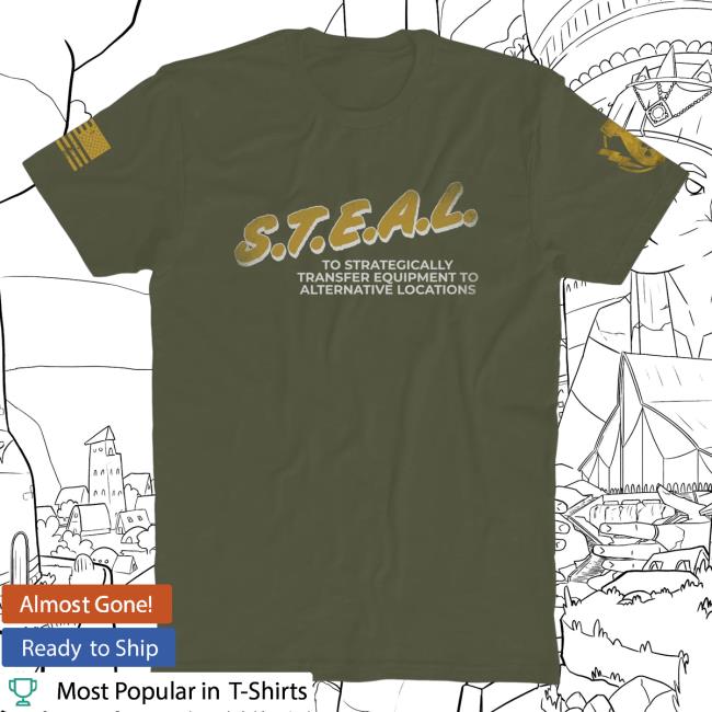 Official The Fat Electrician Merch Bunker Branding The Fat Electrician S.T.E.A.L. Shirt Military Green BunkerBranding