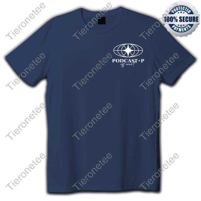 Podcast P Merch Podcast P Off Court Red Tee Shirt