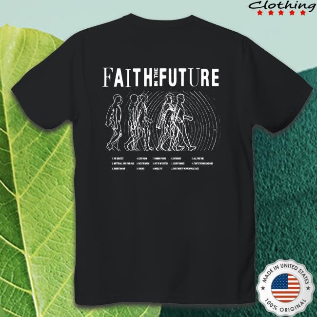 FAITH IN THE FUTURE BLACK LONG Tee Shirt