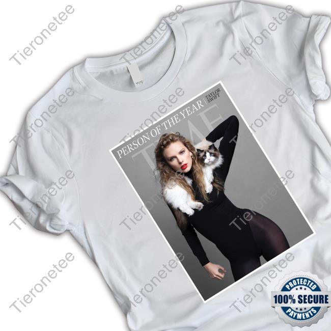 Official Pop Base Taylor Swift Person Of The Years Time Cat Tee Shirt