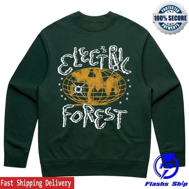 2025 Forest Goods EF Worldwide Line-up Sweatshirts Electric Forest Festival Official