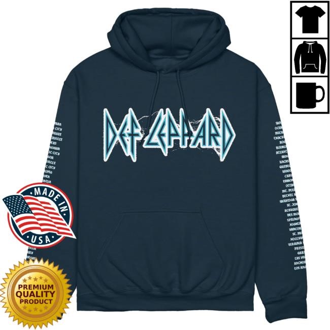 Official Def Leppard Merch Electric Summer Tour 2025 Hoodie