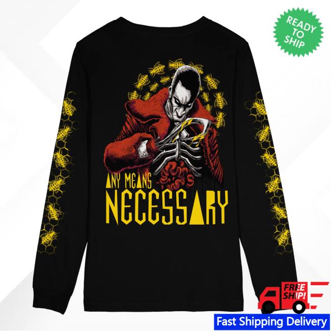 Official Any Means Necessary Clothing Candyman Long Sleeve T-Shirt Black