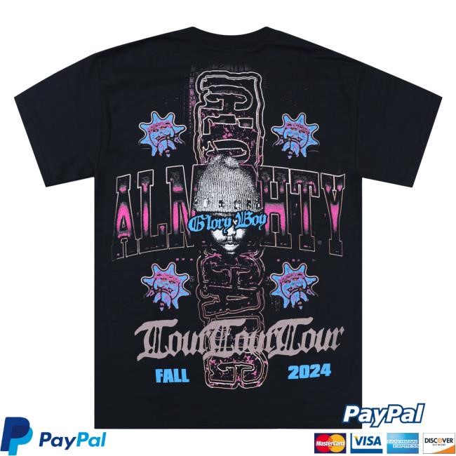 Official Glo Gang Merch Store Glo Gang 123 Almighty T Shirt (Black) GloGang