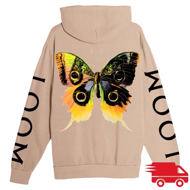 Official Imagine Dragons Merch Store Loom Butterfly Tan T Shirt
