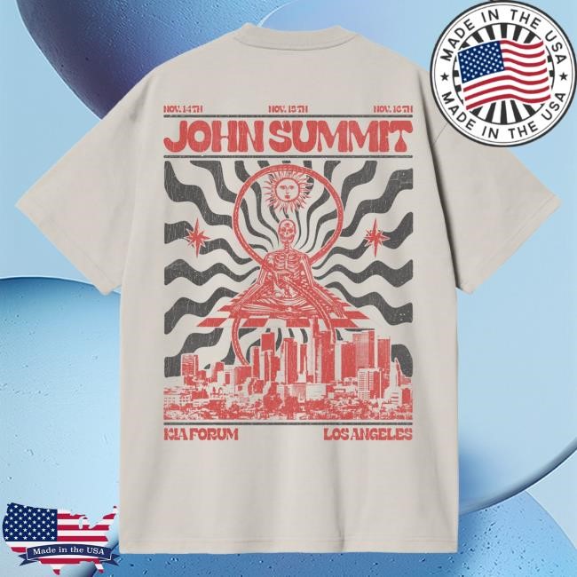 Official John Summit Merch Store John Summit Kia Forum Cream Shirt 2025