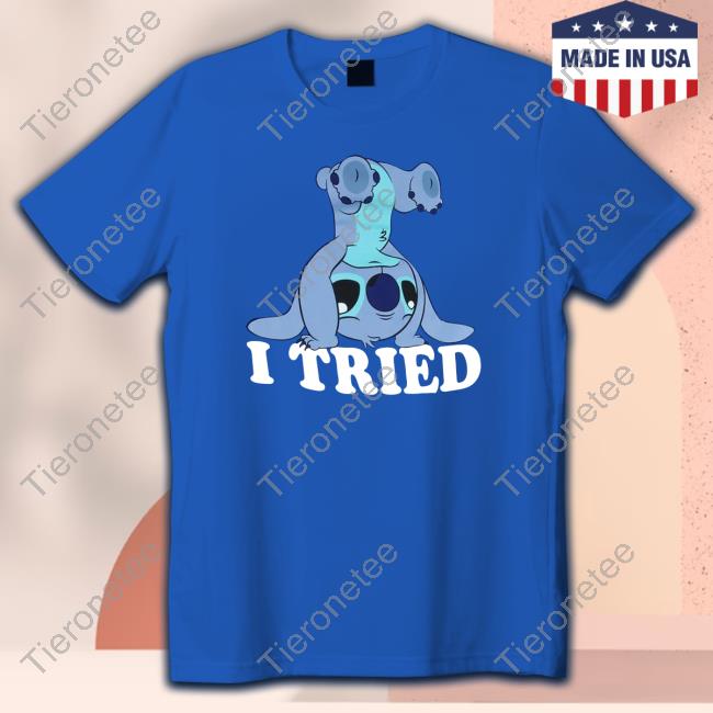 Official Sam J Cohn Lilo & Stitch I Tried Stitch Shirt