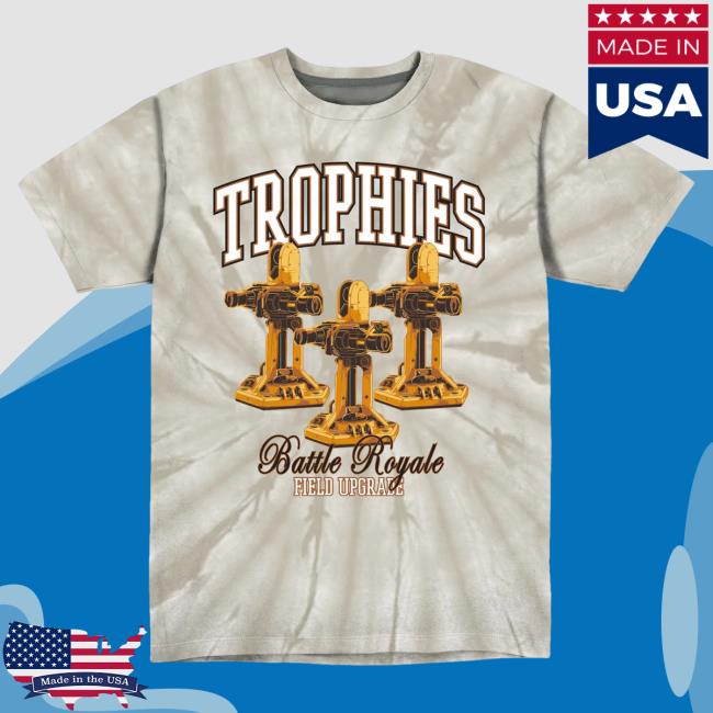 Official Call of Duty Merch Grey Tie-Dye Trophies T-Shirt