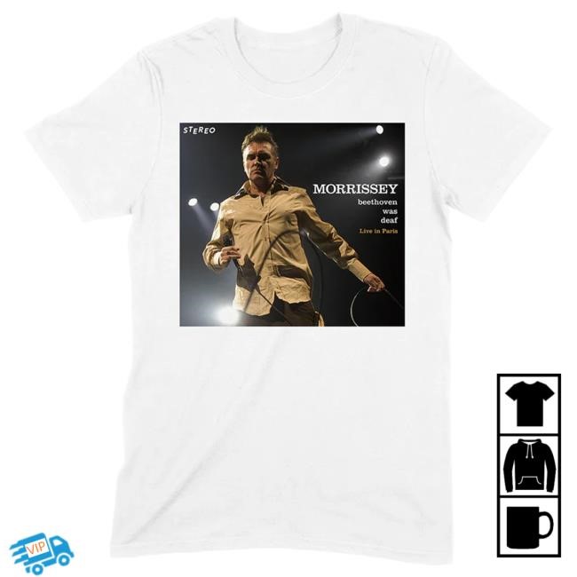 Mporium Beethoven Was Deaf Reissue Hot Shirt - White Official Morrissey Merch Store Shop