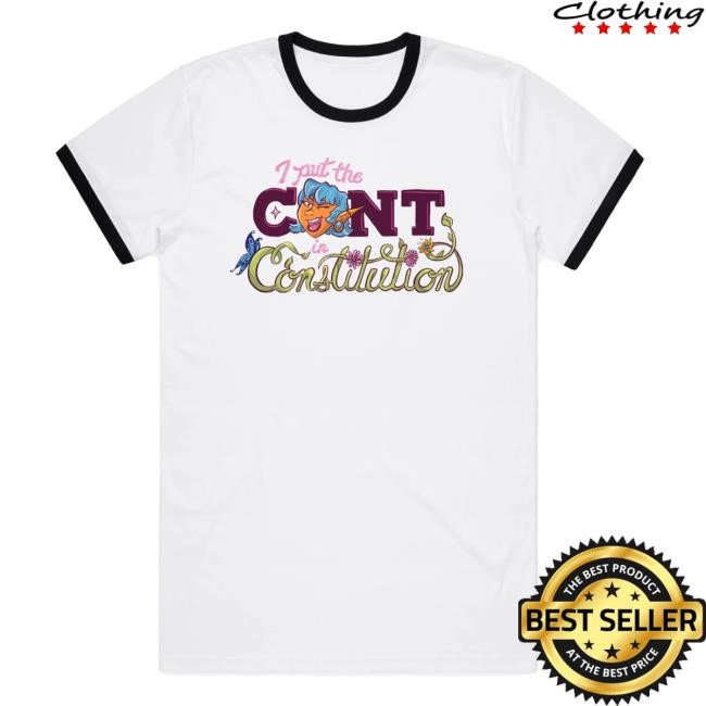 I Put the Cont in Constitution Ringer T Shirt Dropout Official Store