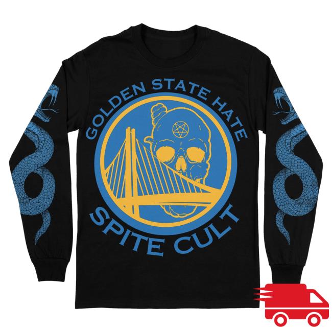Official Spite Band Rising Merch Spite Band - Golden State Hate Long Sleeve Shirt Risingmerch