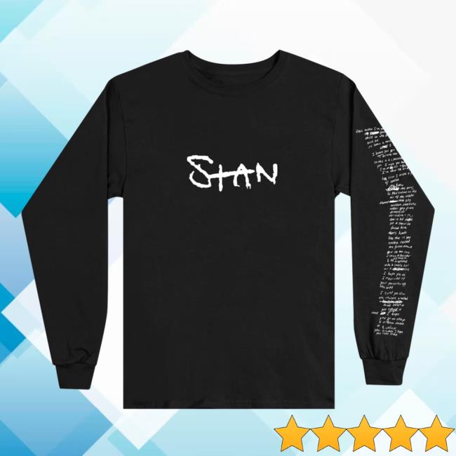 Eminem Slim Shady Clothing Shop Store Stan Long Sleeve T Shirt Black SlimShady Merch