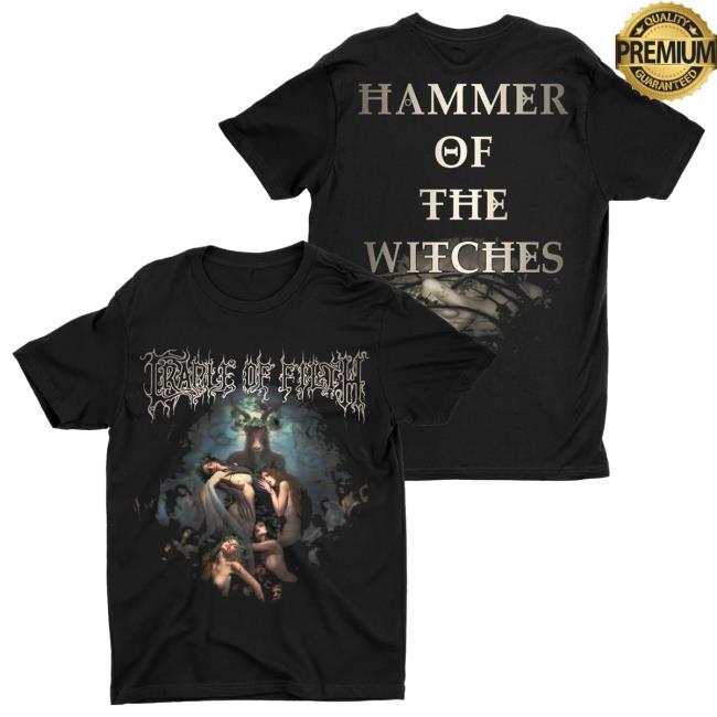 Official Night Shift Merch Indie Merch Store Cradle Of Filth - Hammer Of The Witches Tee NightShiftMerch IndieMerchStore