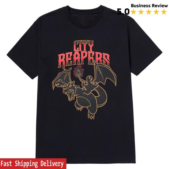 Official Overtime Tv Merch Store Shop OTE | Pokémon City Reapers Charizard Shirts OvertimeTv