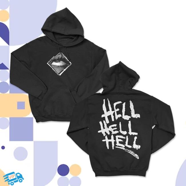 Official Void Of Vision Merch Void Of Vision HELL HELL HELL Hoodies Black
