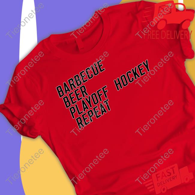 Official Barbecue Beer Playoff Hockey Repeat Shirts