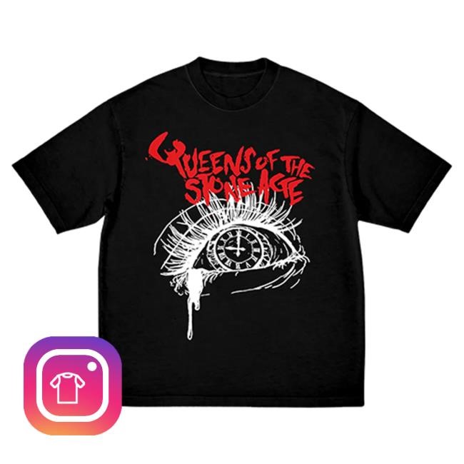 Official Queens Of The Stone Age Qotsa Store Keep Your Eyes Peeled Black Hot Shirt