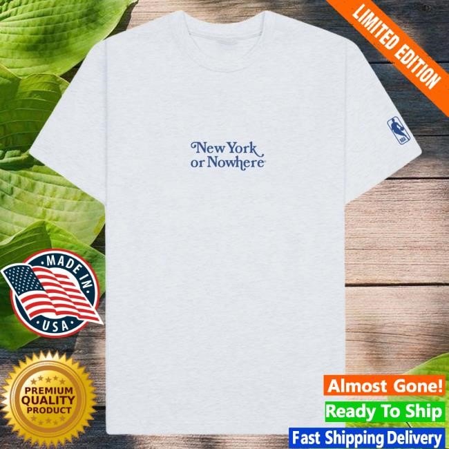 Official Madison Square Garden New York Knicks NYON x Knicks Motto White Heather Tees MSG Shop