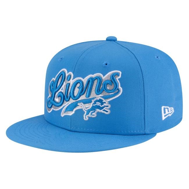 Men's Detroit Lions New Era Born x Raised Blue 59FIFTY Fitted Hat NFL Shop Store