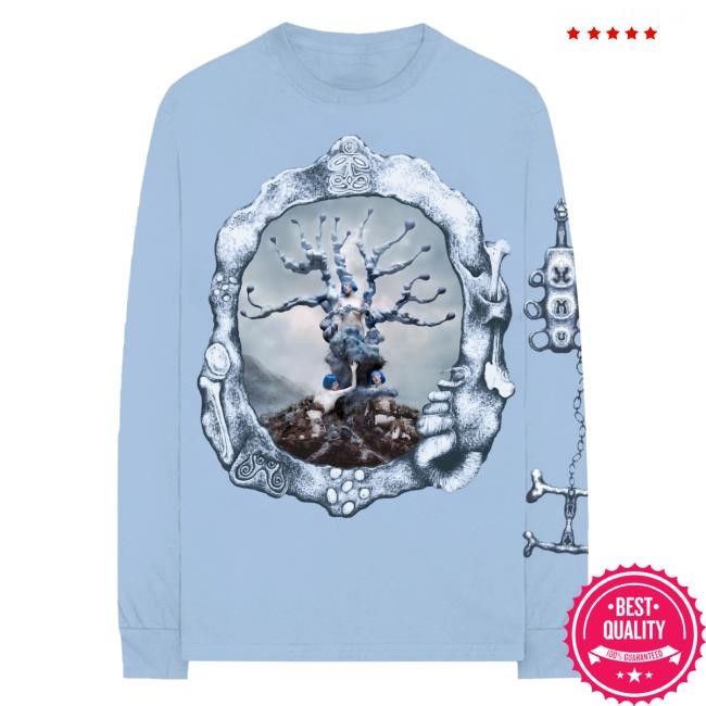 Official Ashnikko Merch Blue Magic Tree Frame Long Sleeve Tee Shirt