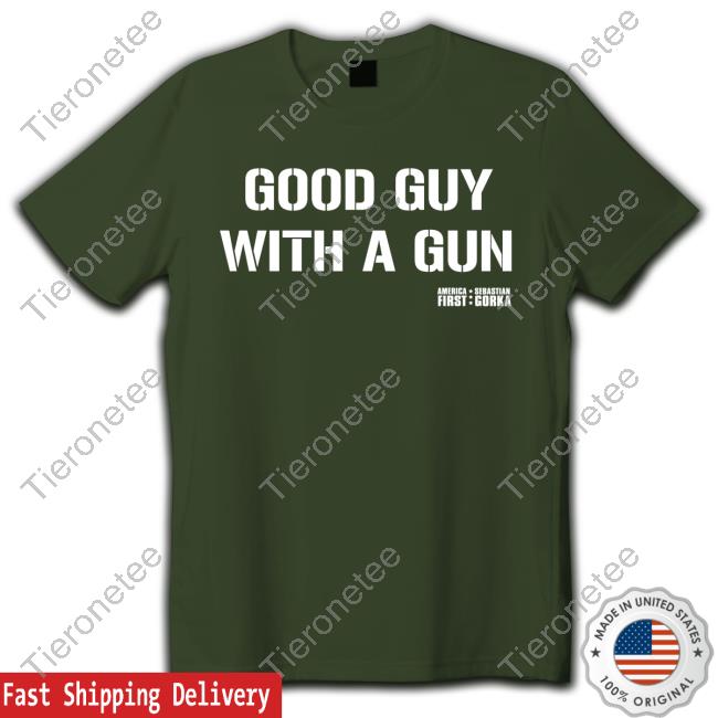 Official Ameican First Sebastian Gorka Shop Good Guy With A Gun Sweatshirt