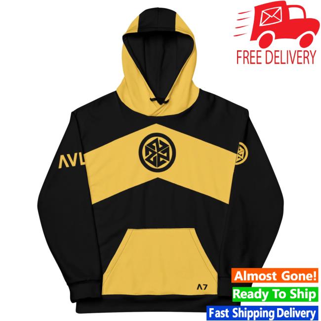Official Avalon7 Avln7 Mech Tech Sweatshirts - Yellow And Black