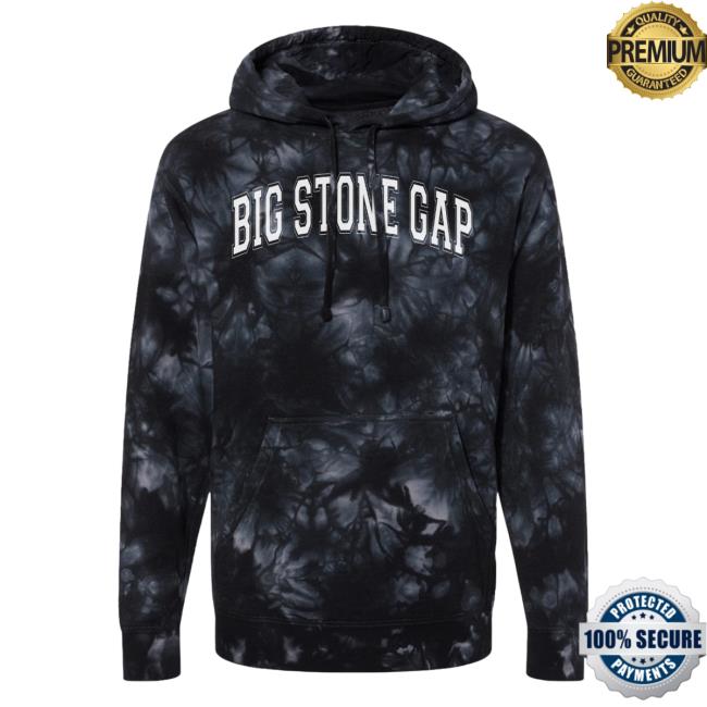 Official Hometown Apparel Clothing Merch Big Stone Gap Virginia Varsity Tie-Dye Crewneck Sweatshirt Tie Dye Black