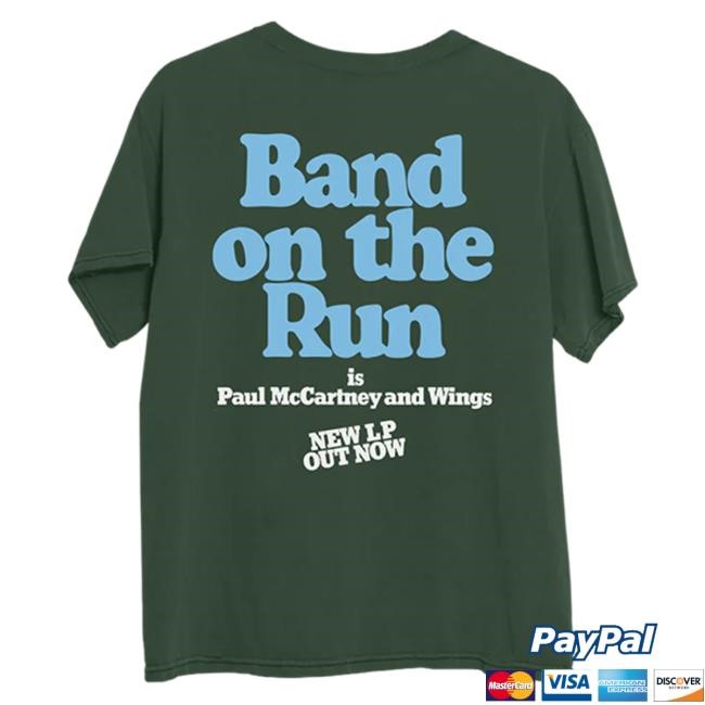 Official Paul McCartney Band on the Run Photo Hot Shirt PaulMcCartney