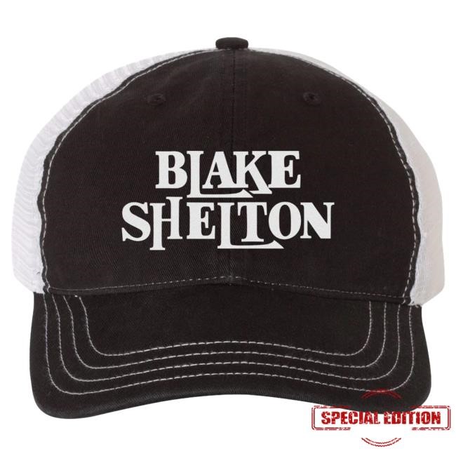 Official Blake Shelton Clothing Shop Store Blake Shelton Black Trucker Cap
