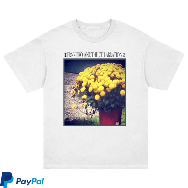 Official Frank Iero Merch Frank Iero Flowers Attractive Shirt (White)