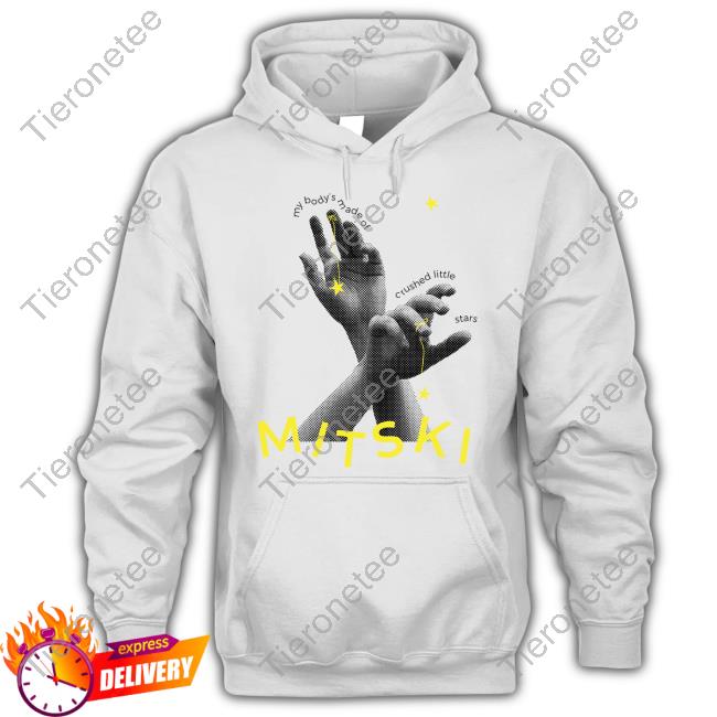 Official Mitski Merch My Body's Made Of Crushed Little Stars Hands Tee