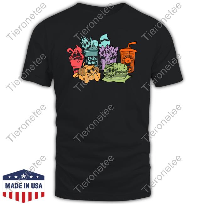 Official Buzzfeed Shop Chikn Nuggit Fast Food Friends Shirt
