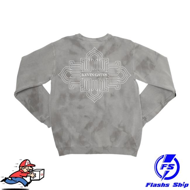 Kevin Gates Merch Logo Crystal Wash Crew Sweatshirt | Kevin Gates Official Store