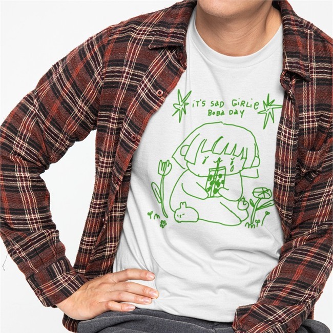 Annnnnie It's Sad Girlie Boba Day Shirt Jjannnie