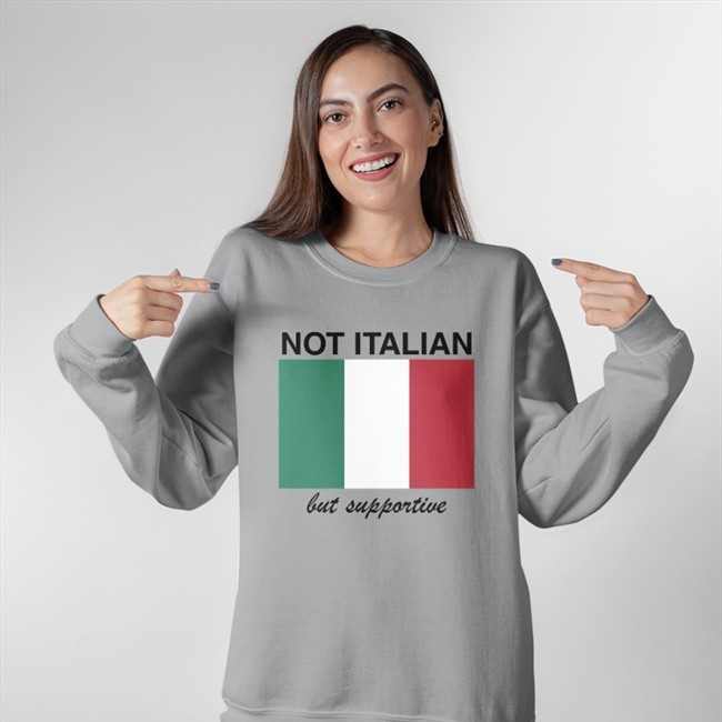 Vivian Le Not Italian But Supportive Shirt White Shithead Steve Merch