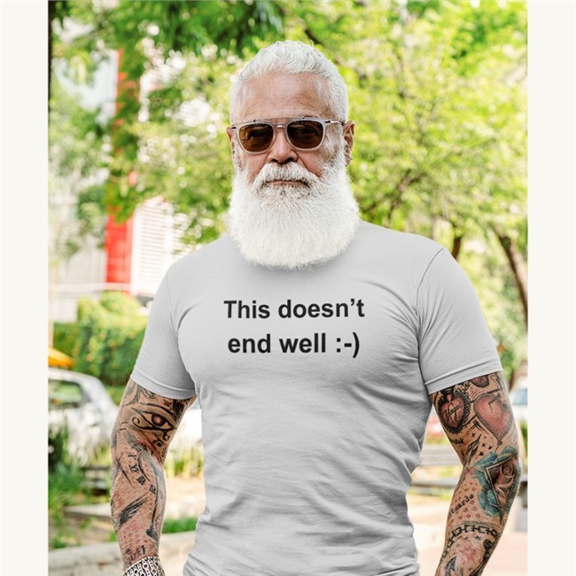 Weird Thrift Store Shirts This Doesn't End Well Shirt Black