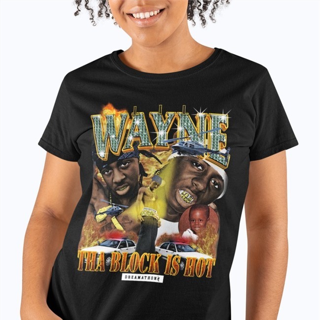 Lil Wayne Tha Block Is Hot T Shirt Black Tyrann Mathieu