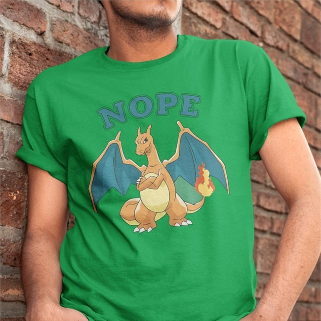 Charizard Nope Tee Shirt Lumituber