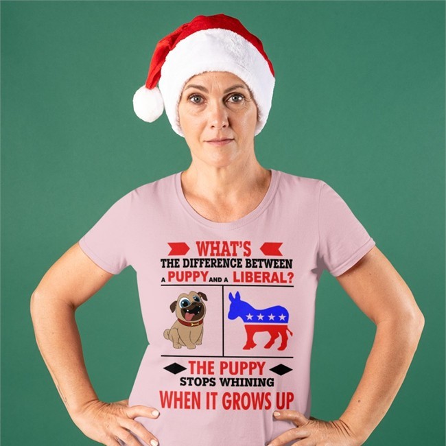 What's The Difference Between A Puppy And A Liberal Shirts