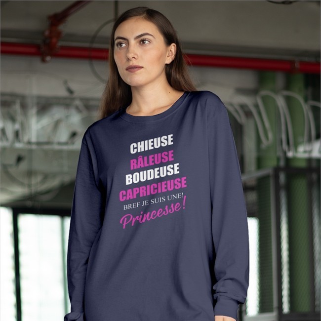 Goustan Le Cruel Chieuse Râleuse Boudeuse Capricieuse Bref Je Suis Une Princesse Tee Shirt Niemesia