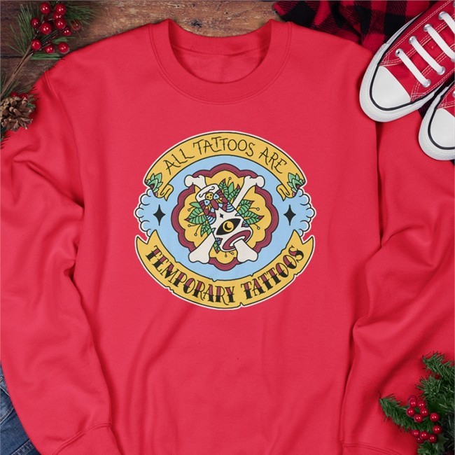 Welcome To Night Vale Merch All Tattoos Are Temporary Tattoos Long Sleeve Shirt Topatoco