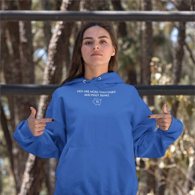 Men Are More Than Diqks And Piggy Banks Sweatshirt Black
