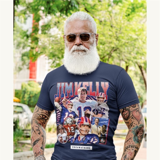 Von Miller Jim Kelly Tee Dreamathon Merch Buffalo Bills