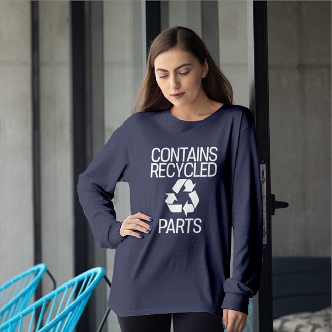 Contains Recycled Parts Tee Daddy Bones Upbeatskeletor