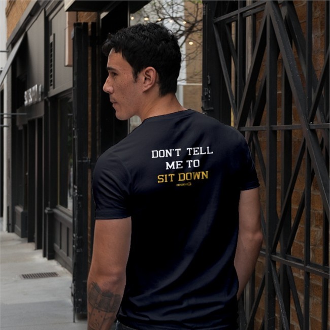 Cheeseheadtv Merch Don't Tell Me To Sit Down Shirt 2022 Aaron Nagler