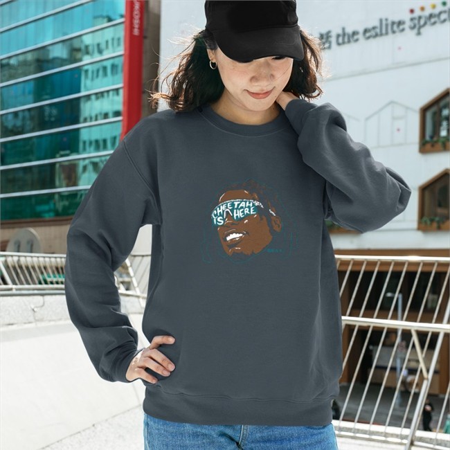 Breakingt Merch Tyreek Hill Cheetah Is Here Long Sleeve