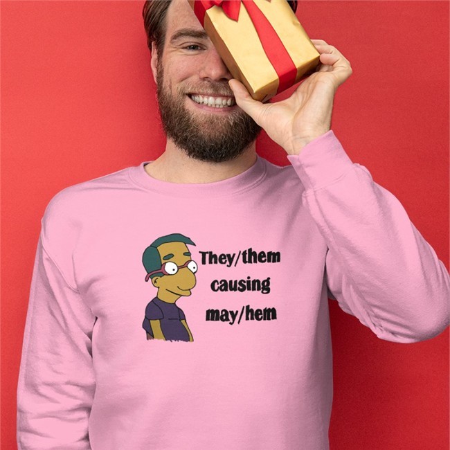 Milhouse Van Houten They Them Causing May Hem T Shirt The Simpsons Good Small Horce