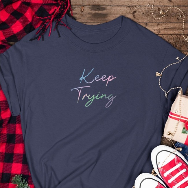Tryguys Merch Keep Trying Tee Shirt