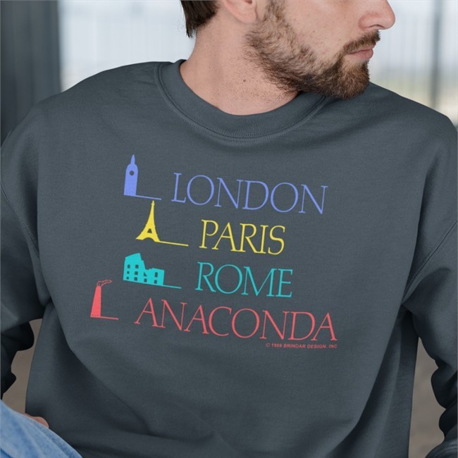 Sierra Gideon London Paris Rome Anaconda Tee Shirt 1989 Brindar Design