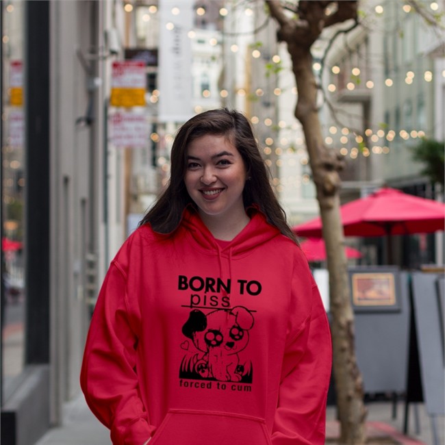 Shirts That Go Hard Merch Born To Piss Forced To Cum Sweatshirt Goodshirts Store